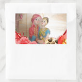 Sticker Rectangulaire Romantique Amour Coeur Art Imprimer (Sac)