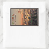 Sticker Rectangulaire Rome - Colisée et Lune (Sac)