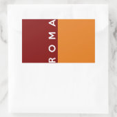 Sticker Rectangulaire rome roma ville drapeau italie pays nom du texte (Sac)