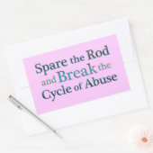 Sticker Rectangulaire Rompre le cycle des abus (Enveloppe)