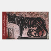Sticker Rectangulaire Romulus et Remus (Devant)