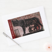 Sticker Rectangulaire Romulus et Remus (Enveloppe)