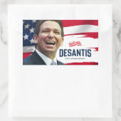Sticker Rectangulaire Ron DeSantis pour le Président 2024 (Sac)