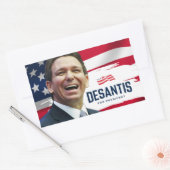 Sticker Rectangulaire Ron DeSantis pour le Président 2024 (Enveloppe)