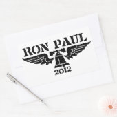 Sticker Rectangulaire Ron Paul Liberty Black (Enveloppe)