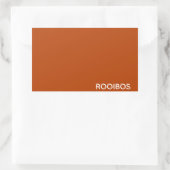 Sticker Rectangulaire Rooibos rouge brun nom (Sac)