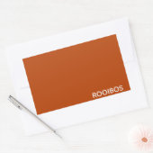 Sticker Rectangulaire Rooibos rouge brun nom (Enveloppe)