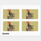 Sticker Rectangulaire Rooster Steinlen Cocorico (Feuille)
