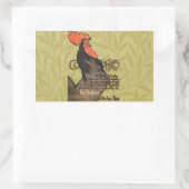 Sticker Rectangulaire Rooster Steinlen Cocorico (Sac)