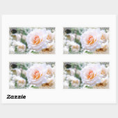 Sticker Rectangulaire Rosa French Lace [Rectangular Seal] (Feuille)