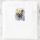 Sticker Rectangulaire Rosa/Rose (Sac)