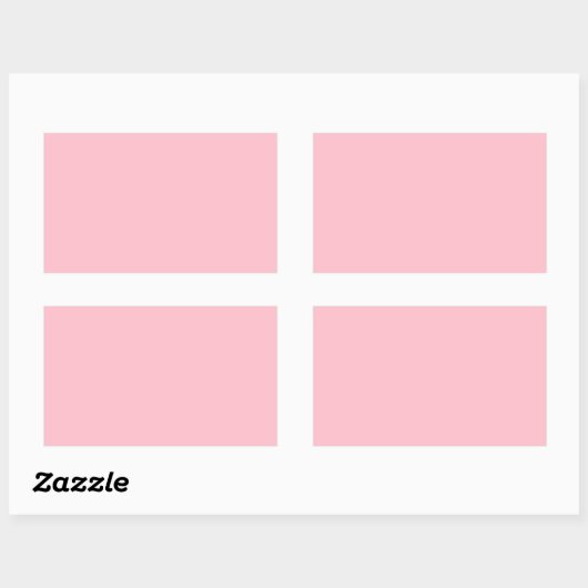 Sticker Rectangulaire rose (Feuille)