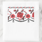 Sticker Rectangulaire Rose (Sac)