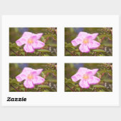 Sticker Rectangulaire Rose (Feuille)