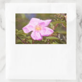 Sticker Rectangulaire Rose (Sac)