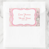 Sticker Rectangulaire Rose coloré (Sac)