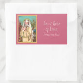 Sticker Rectangulaire Rose de Lima par nuit (M 024) (Sac)