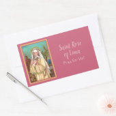 Sticker Rectangulaire Rose de Lima par nuit (M 024) (Enveloppe)