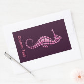 Sticker Rectangulaire Rose de Seahorse (Enveloppe)