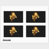Sticker Rectangulaire Rose d'or ( rose d'or ) (Feuille)