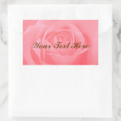 Sticker Rectangulaire Rose douce (Sac)