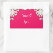 Sticker Rectangulaire rose fuchsia (Sac)