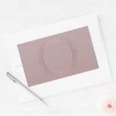 Sticker Rectangulaire Rose Gold Blank Modèle Ajouter votre texte Design (Enveloppe)