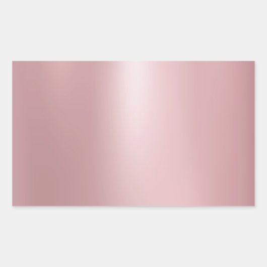 Sticker Rectangulaire Rose Gold Glamor Blank Elegant Moderne Modèle (Devant)