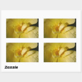 Sticker Rectangulaire Rose jaune sauvage (Feuille)