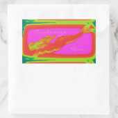 Sticker Rectangulaire rose mermaid (Sac)