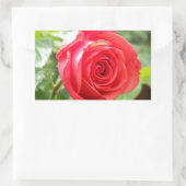 Sticker Rectangulaire Rose orange (Sac)