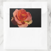 Sticker Rectangulaire Rose orange (Sac)