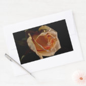 Sticker Rectangulaire Rose orange 1 (Enveloppe)