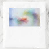 Sticker Rectangulaire Rose Rouge Jaune Orange Bleu Vert Personnalisé (Sac)