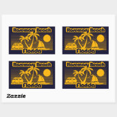Sticker Rectangulaire Rosemary Beach Floride (Feuille)