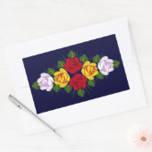 Sticker Rectangulaire Roses de canal (Enveloppe)