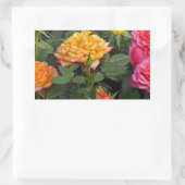 Sticker Rectangulaire Roses miniatures colorées (Sac)