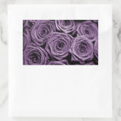 Sticker Rectangulaire Roses violets (Sac)