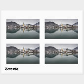 Sticker Rectangulaire Rottach-Egern au Tegernsee, Bavière en hiver (Feuille)