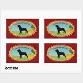 Sticker Rectangulaire Rottweiler (Feuille)