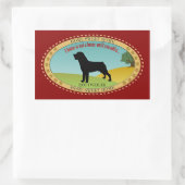 Sticker Rectangulaire Rottweiler (Sac)