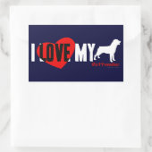 Sticker Rectangulaire Rottweiler (Sac)