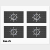 Sticker Rectangulaire Roue en fibre de carbone (Feuille)