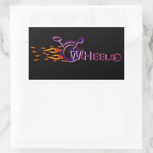 Sticker Rectangulaire Roues (Sac)