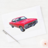 Sticker Rectangulaire Rouge 1966 Chevelle SS 396 (Enveloppe)