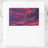 Sticker Rectangulaire rouge d'août (Sac)