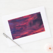 Sticker Rectangulaire rouge d'août (Enveloppe)