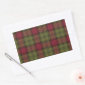 Sticker Rectangulaire Rouge et vert plaid (Enveloppe)