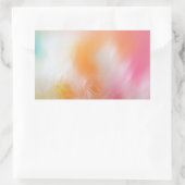 Sticker Rectangulaire Rouge rose Jaune Bleu Blanc Abstrait coloré (Sac)