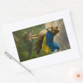 Sticker Rectangulaire Rough Collie Hero (Enveloppe)